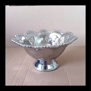 Pampa Bay Verona Footed Bowl, Silver (CER-1714)